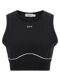 Off-White Black Polyamide Sport Bra