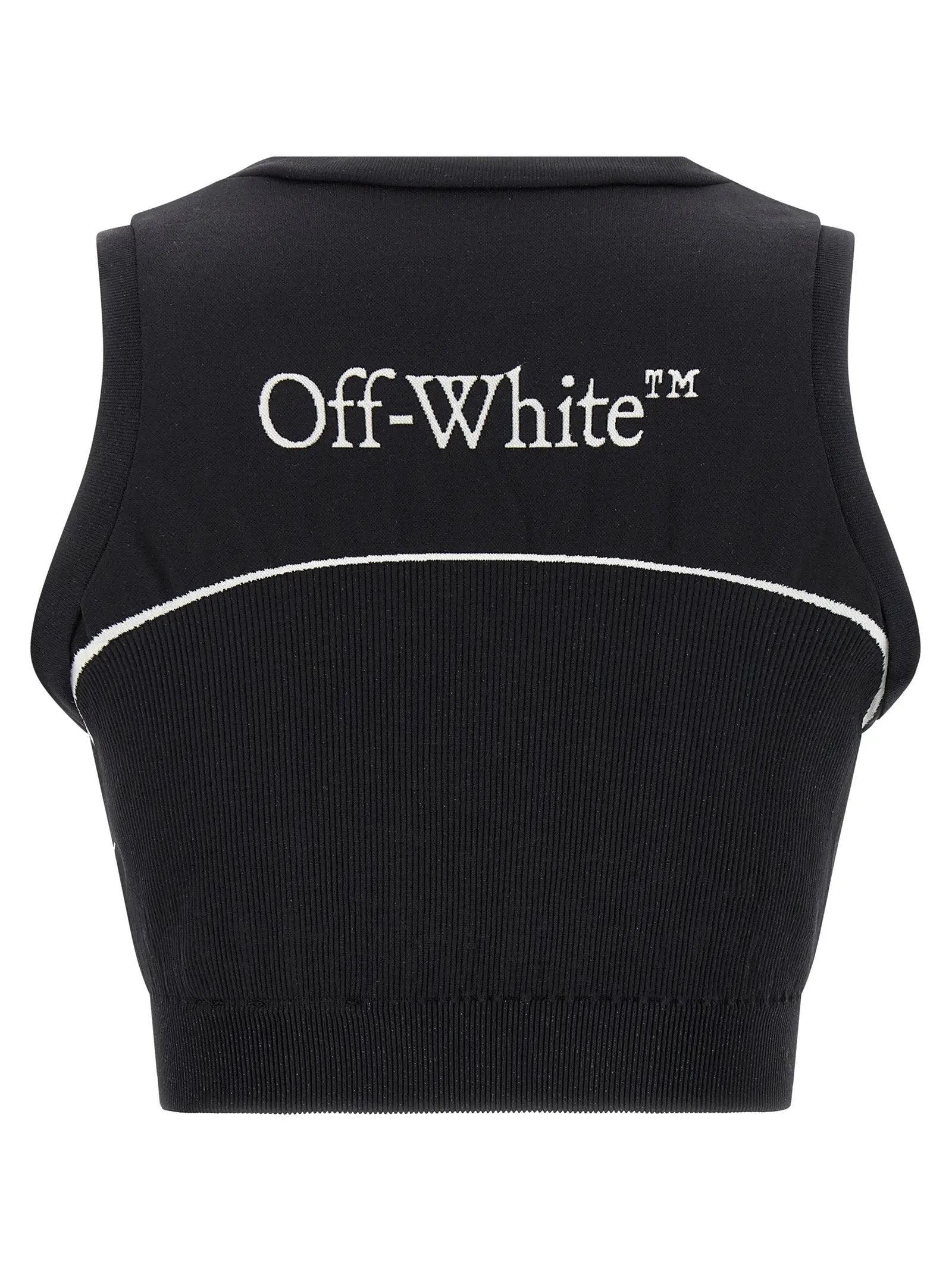 Off-White Black Polyamide Sport Bra