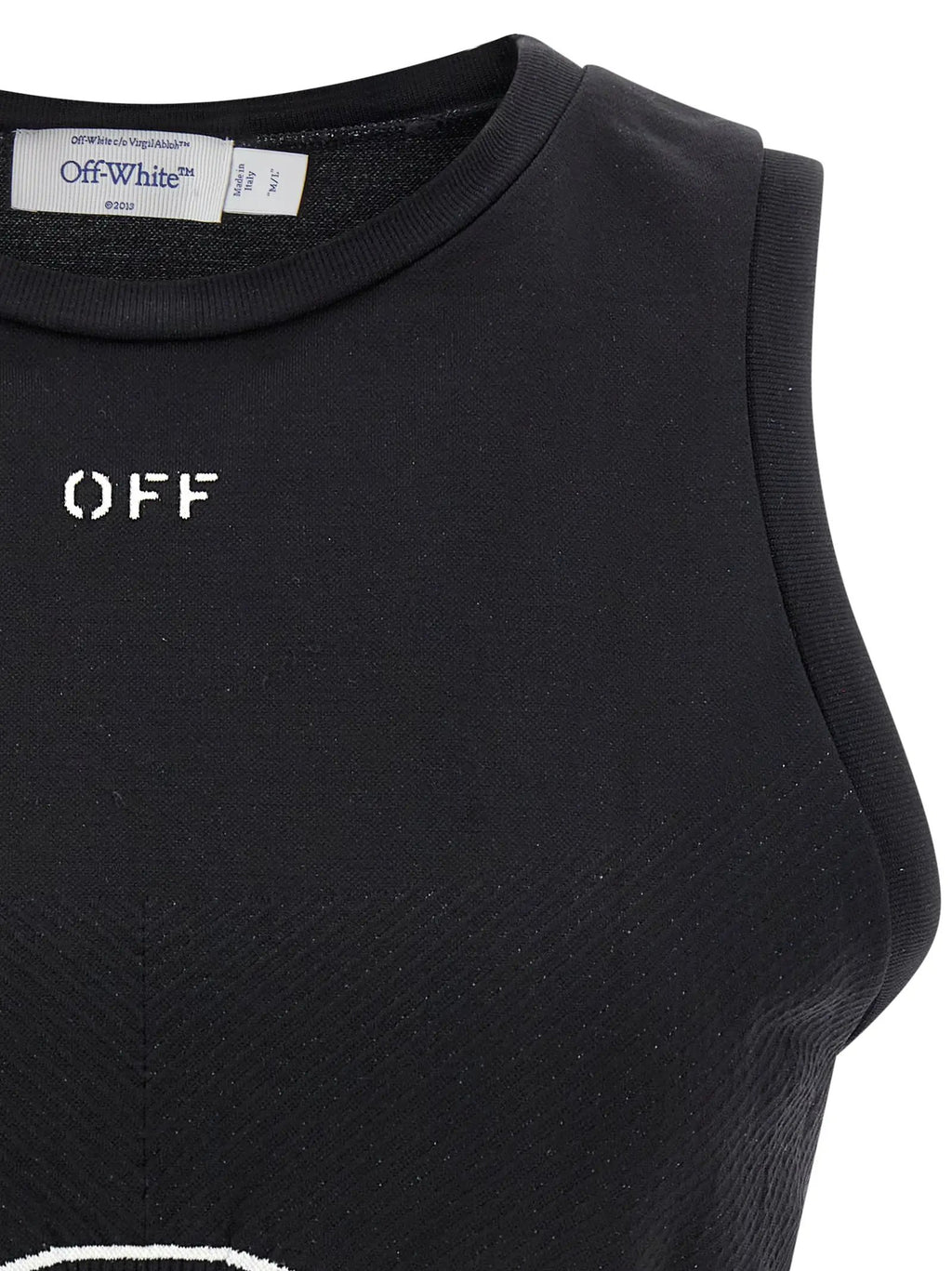Off-White Black Polyamide Sport Bra