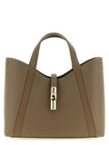 Furla Gray Calfskin Tote Bag