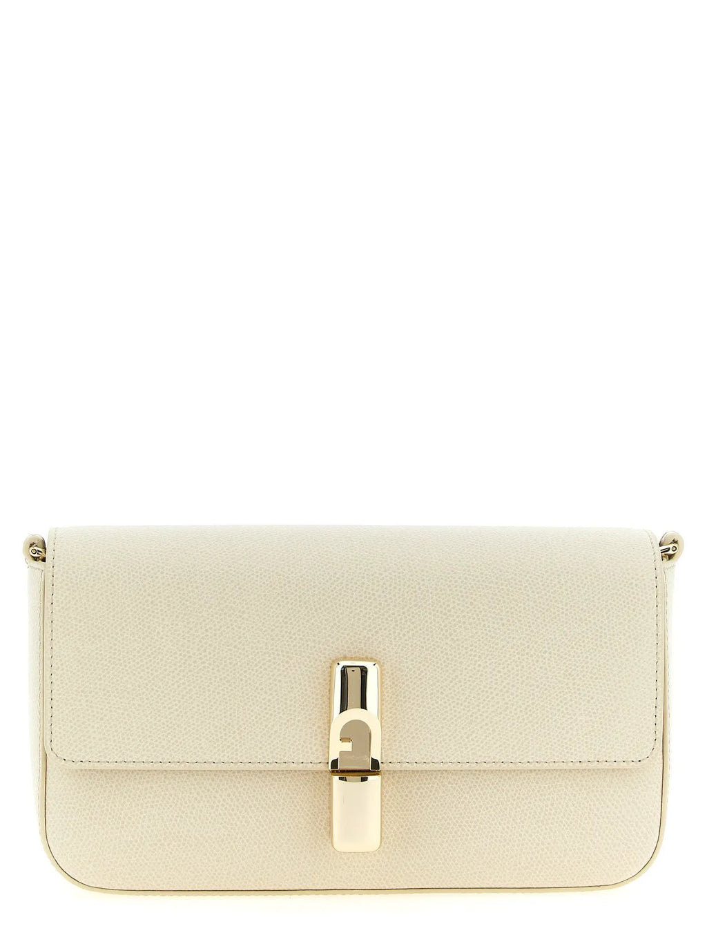 Furla White Calfskin Crossbody Bag
