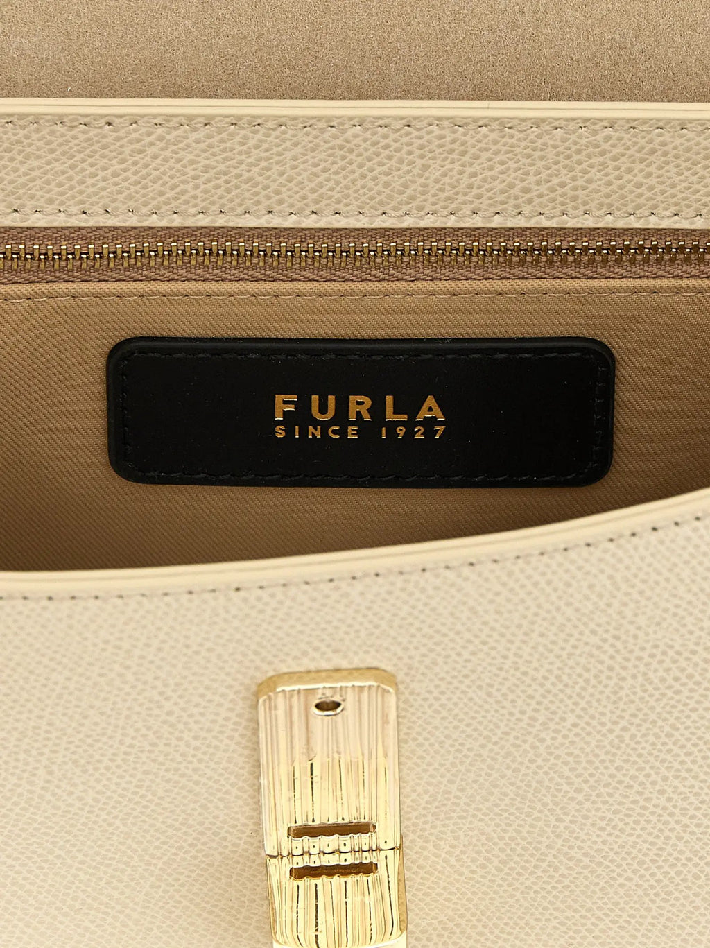 Furla White Calfskin Crossbody Bag