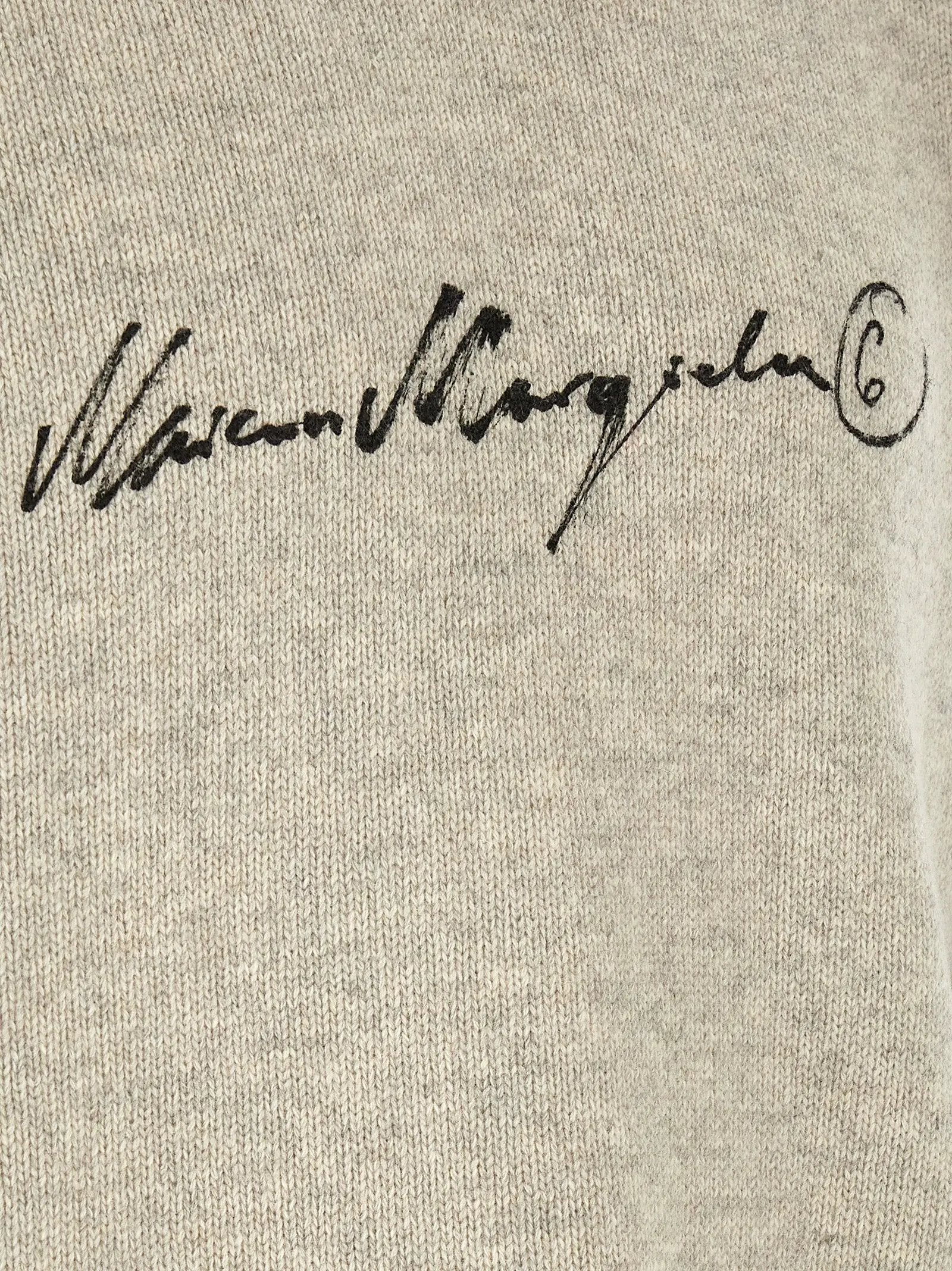 MM6 Maison Margiela Gray Wool Cardigan