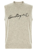MM6 Maison Margiela Gray Wool Sweatshirt