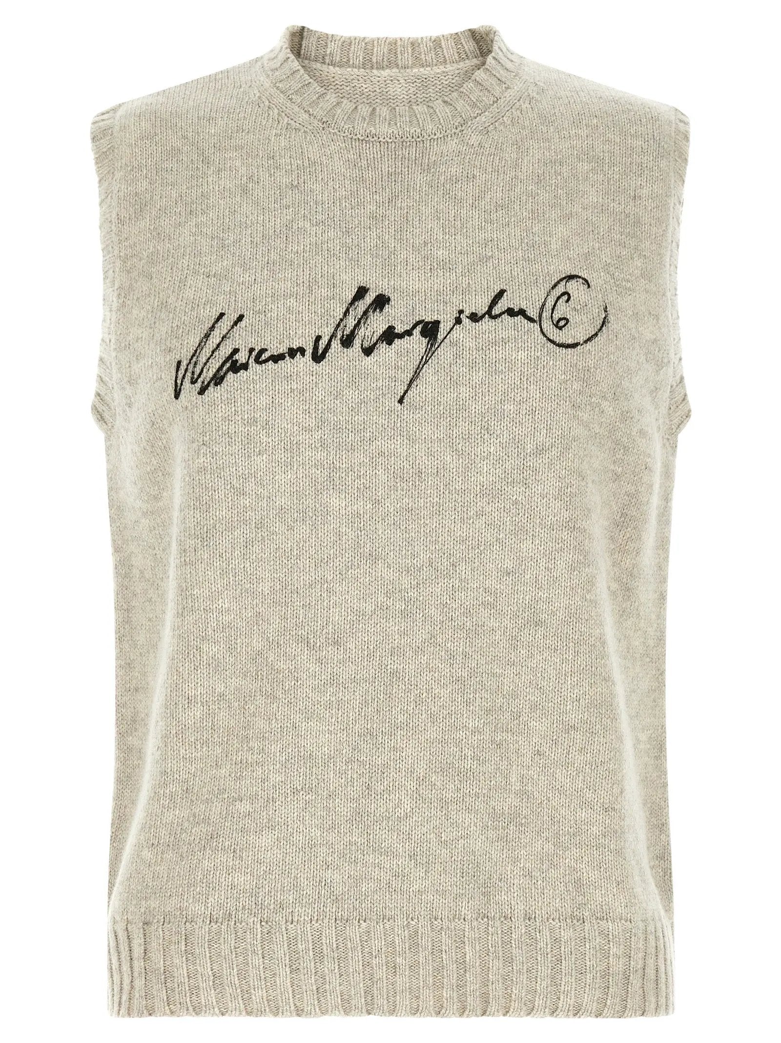 MM6 Maison Margiela Gray Wool Sweatshirt