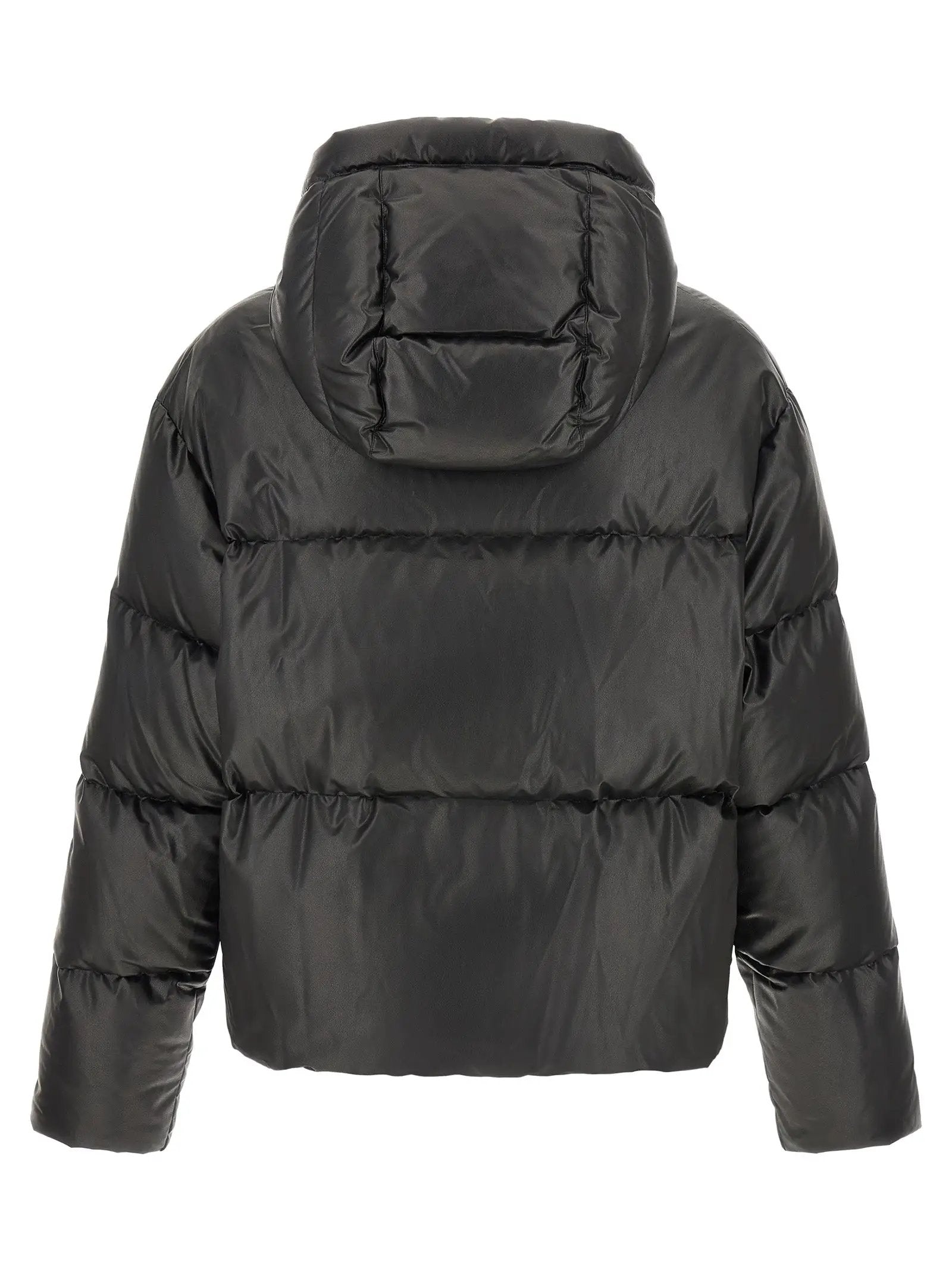 MM6 Maison Margiela Black Polyester Full-Length Jacket