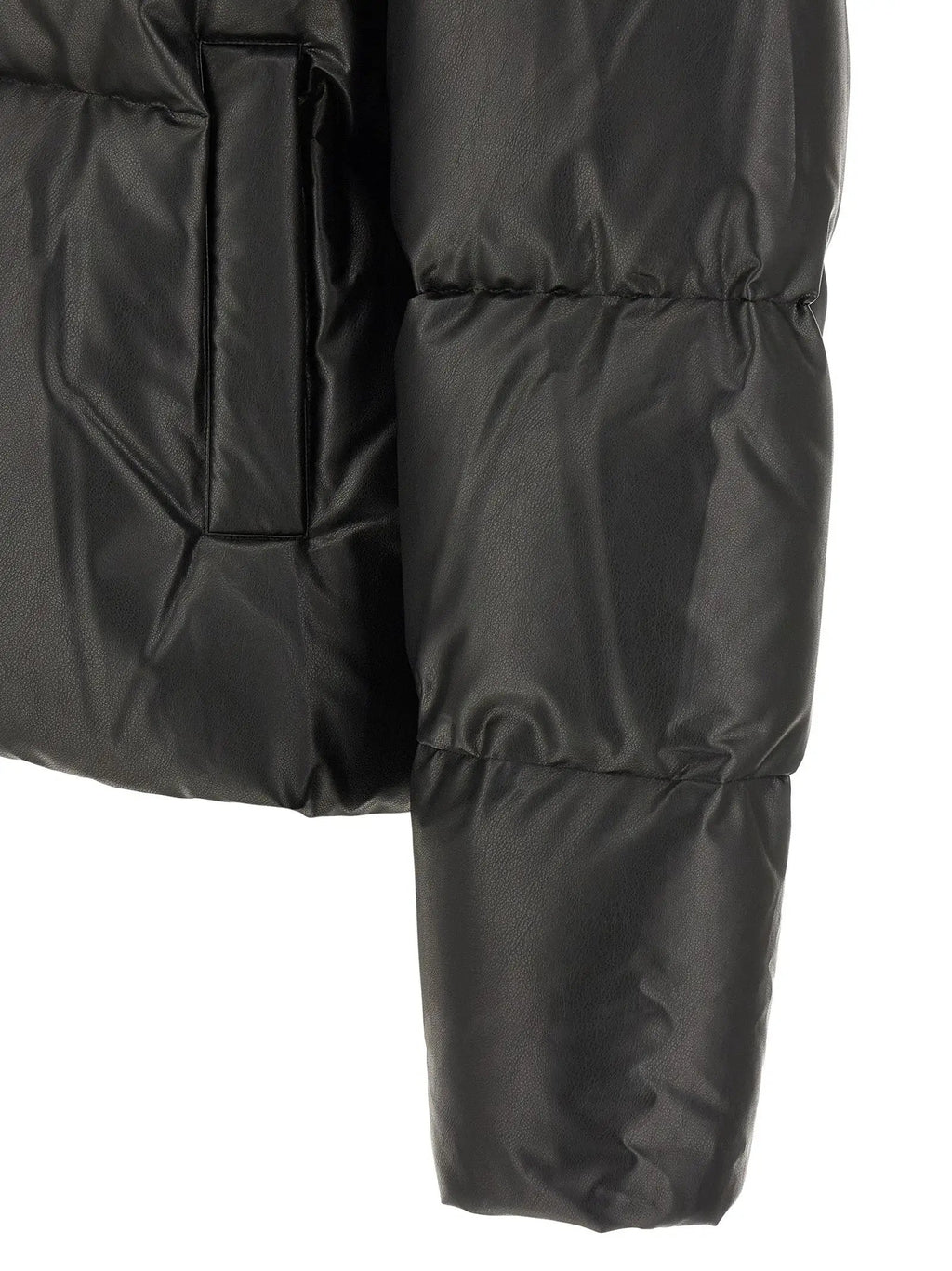 MM6 Maison Margiela Black Polyester Full-Length Jacket