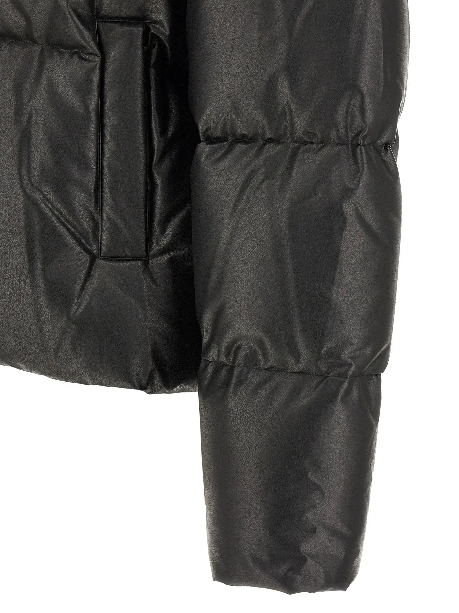 MM6 Maison Margiela Black Polyester Full-Length Jacket