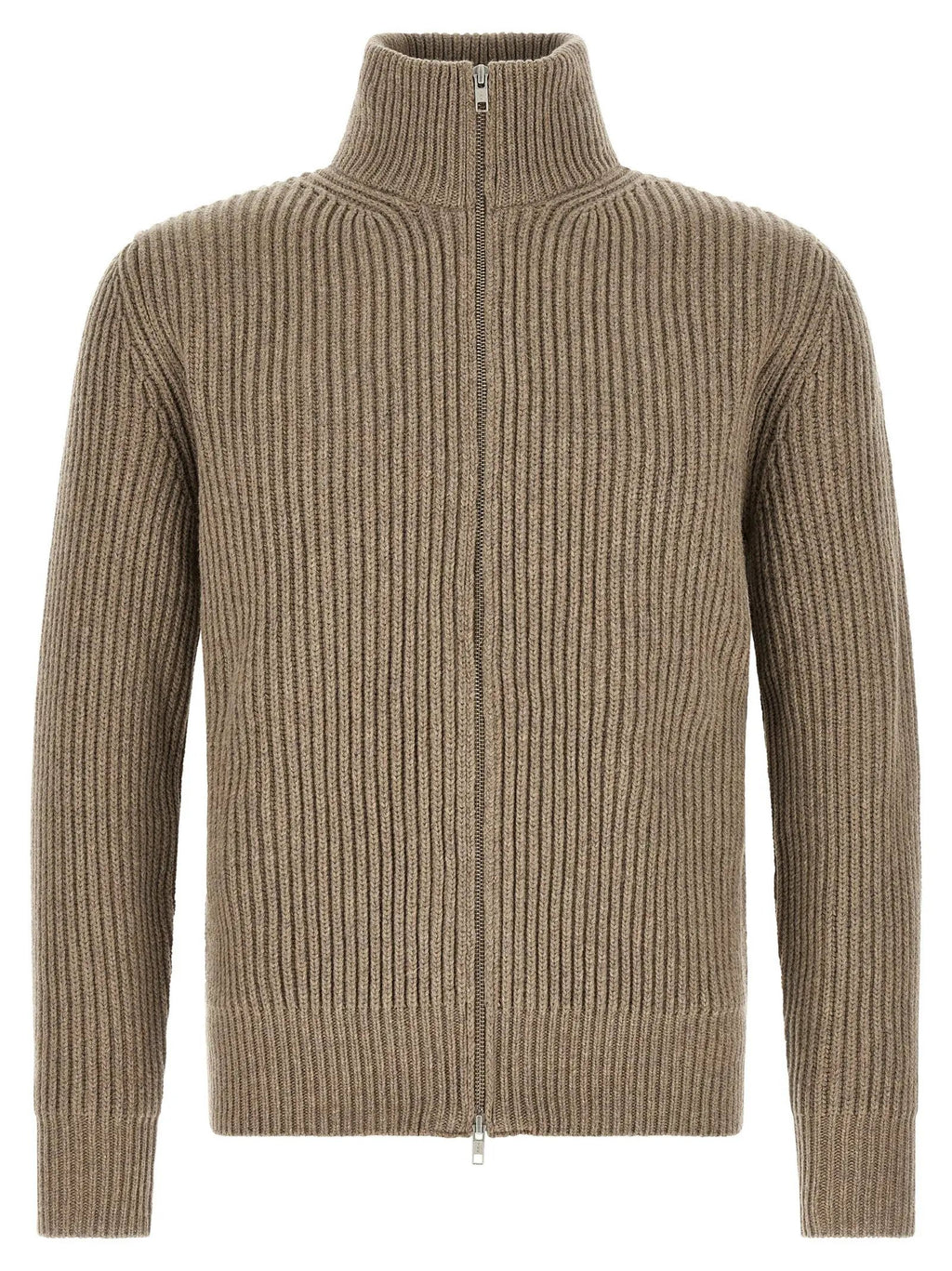 MM6 Maison Margiela Beige Wool Full-Length Jacket