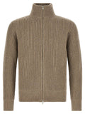 MM6 Maison Margiela Beige Wool Full-Length Jacket