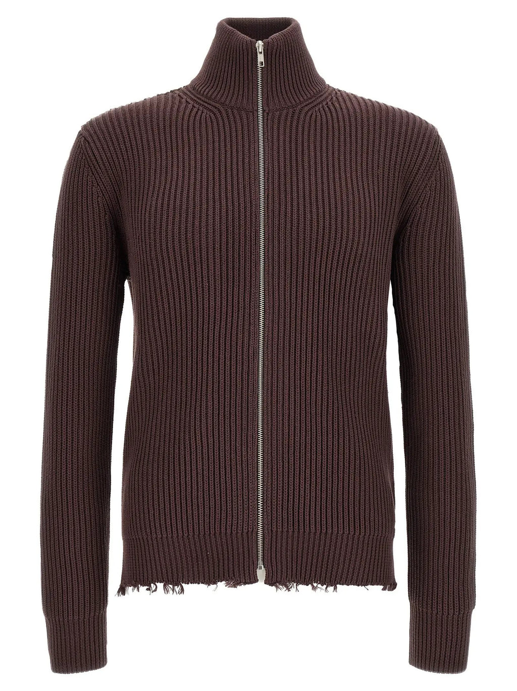 MM6 Maison Margiela Brown Cotton Cardigan