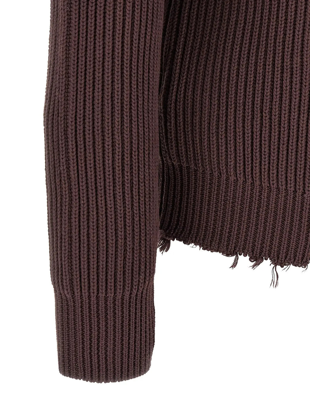 MM6 Maison Margiela Brown Cotton Cardigan