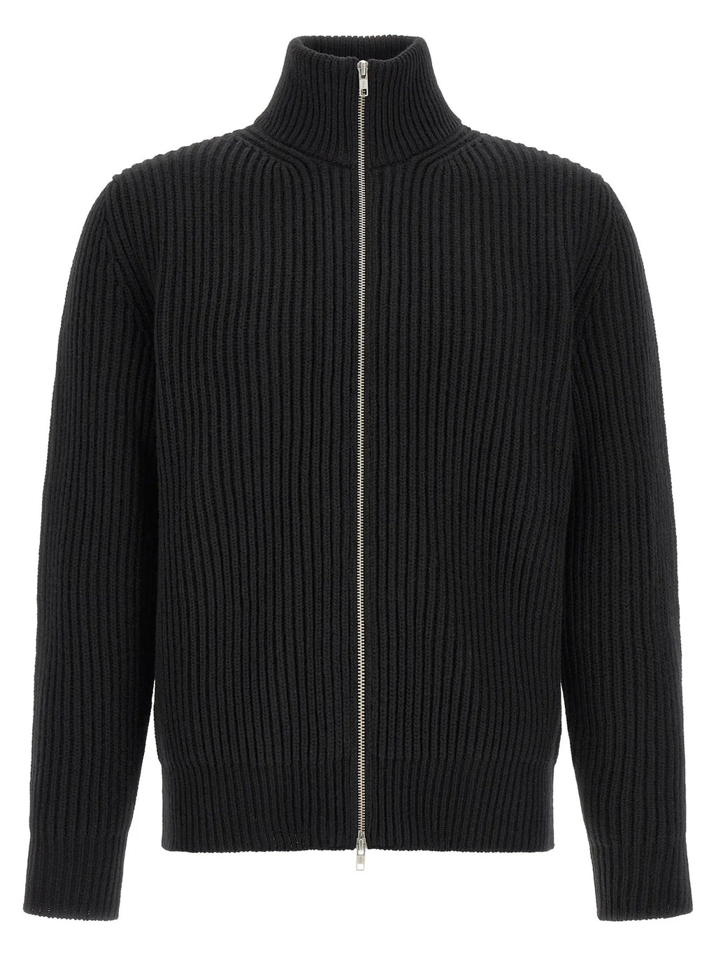 MM6 Maison Margiela Black Wool Full-Length Jacket
