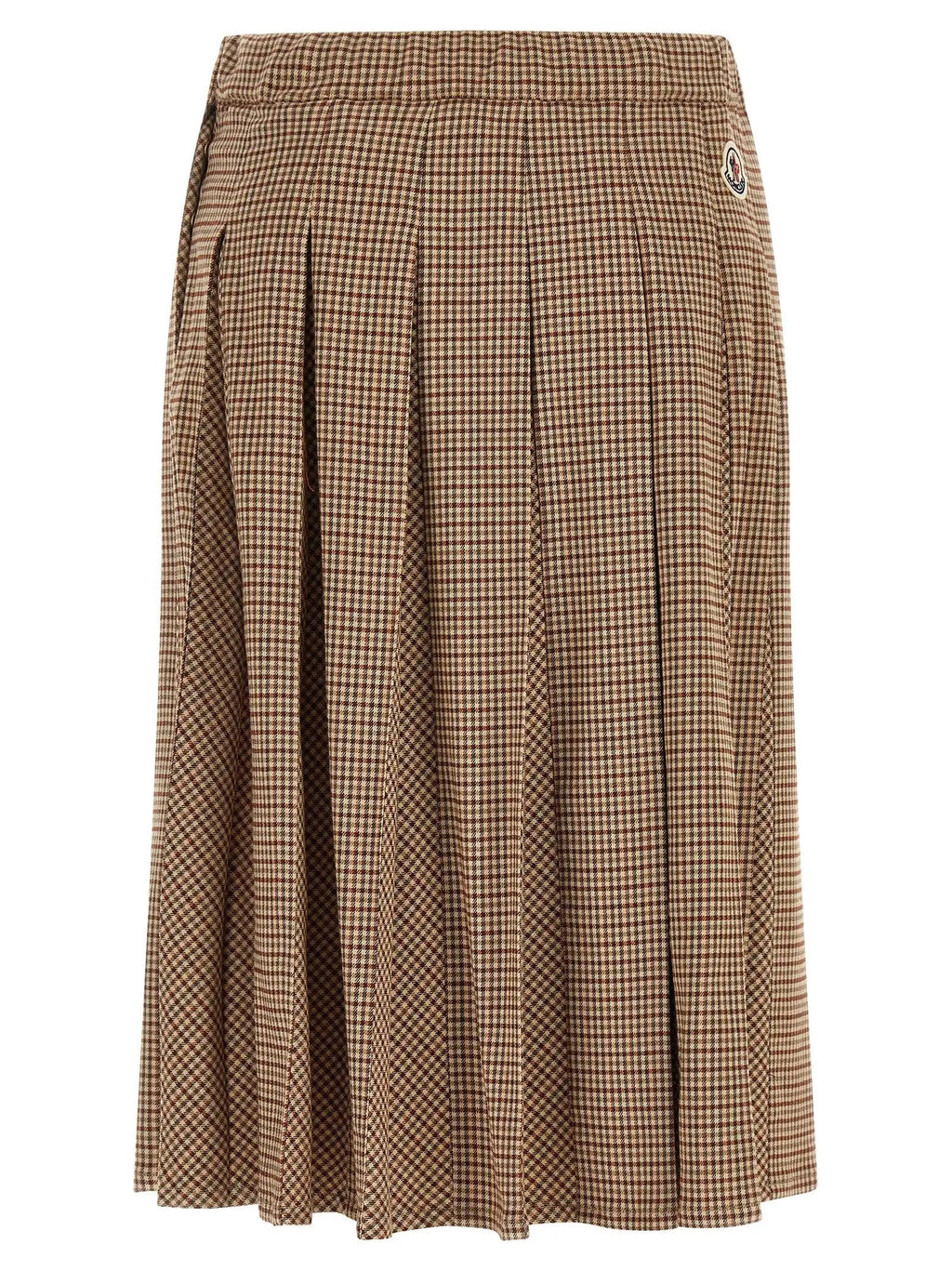 Moncler Beige Viscose Midi Skirt