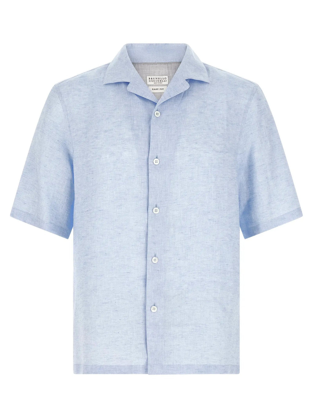 Brunello Cucinelli Blue Linen Blouse