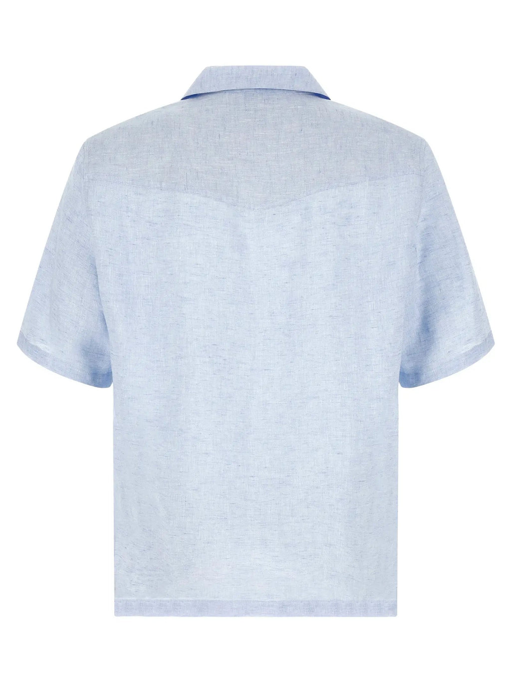 Brunello Cucinelli Blue Linen Blouse