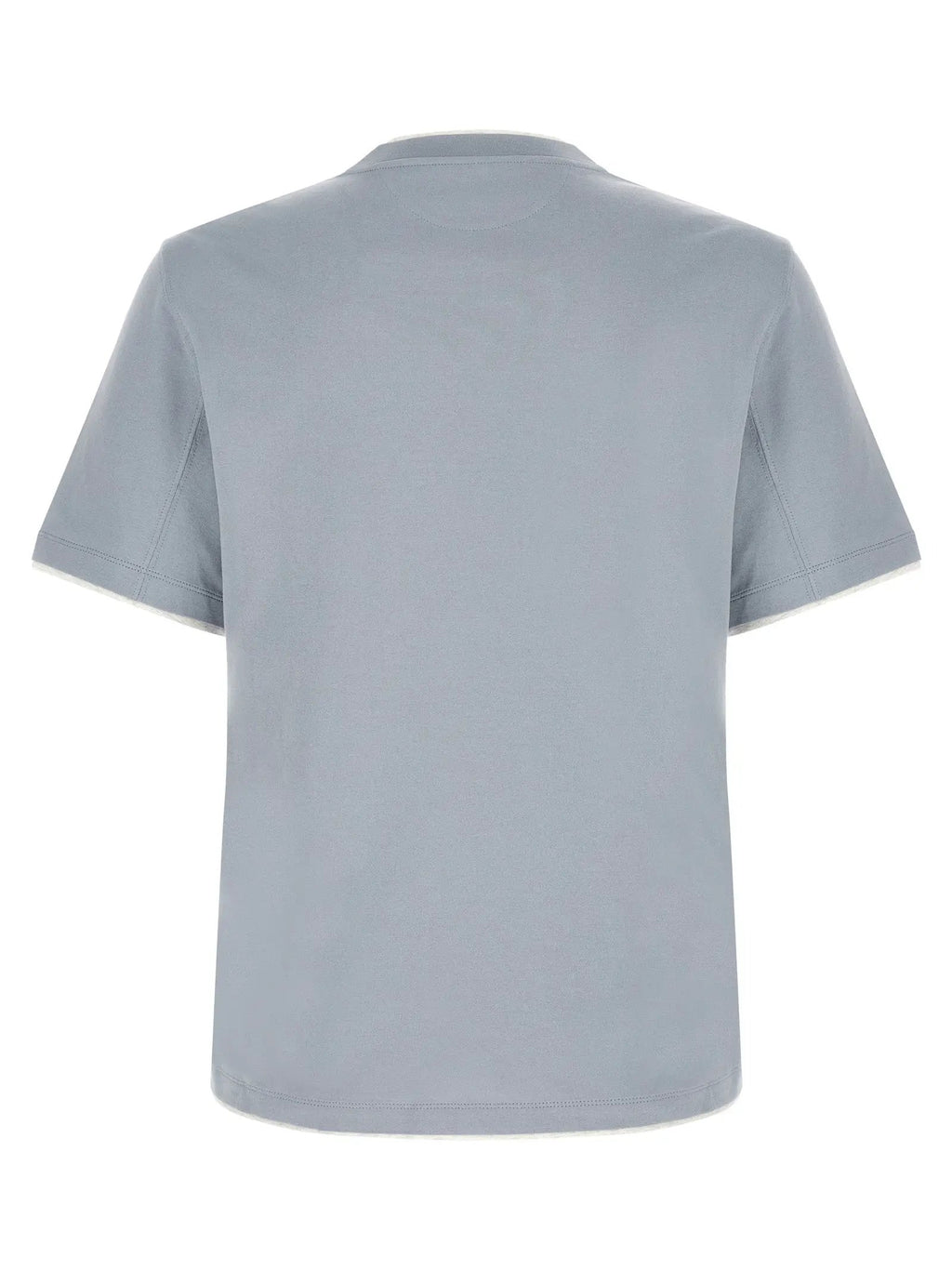 Brunello Cucinelli Blue Cotton T-Shirt