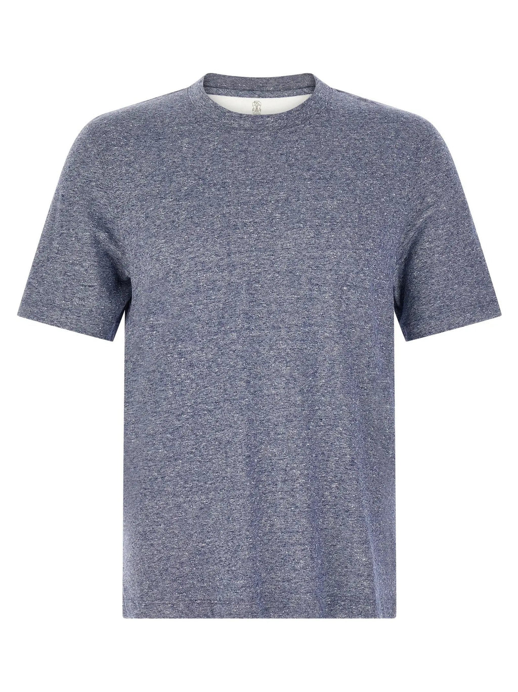Brunello Cucinelli T-shirt en lin bleu