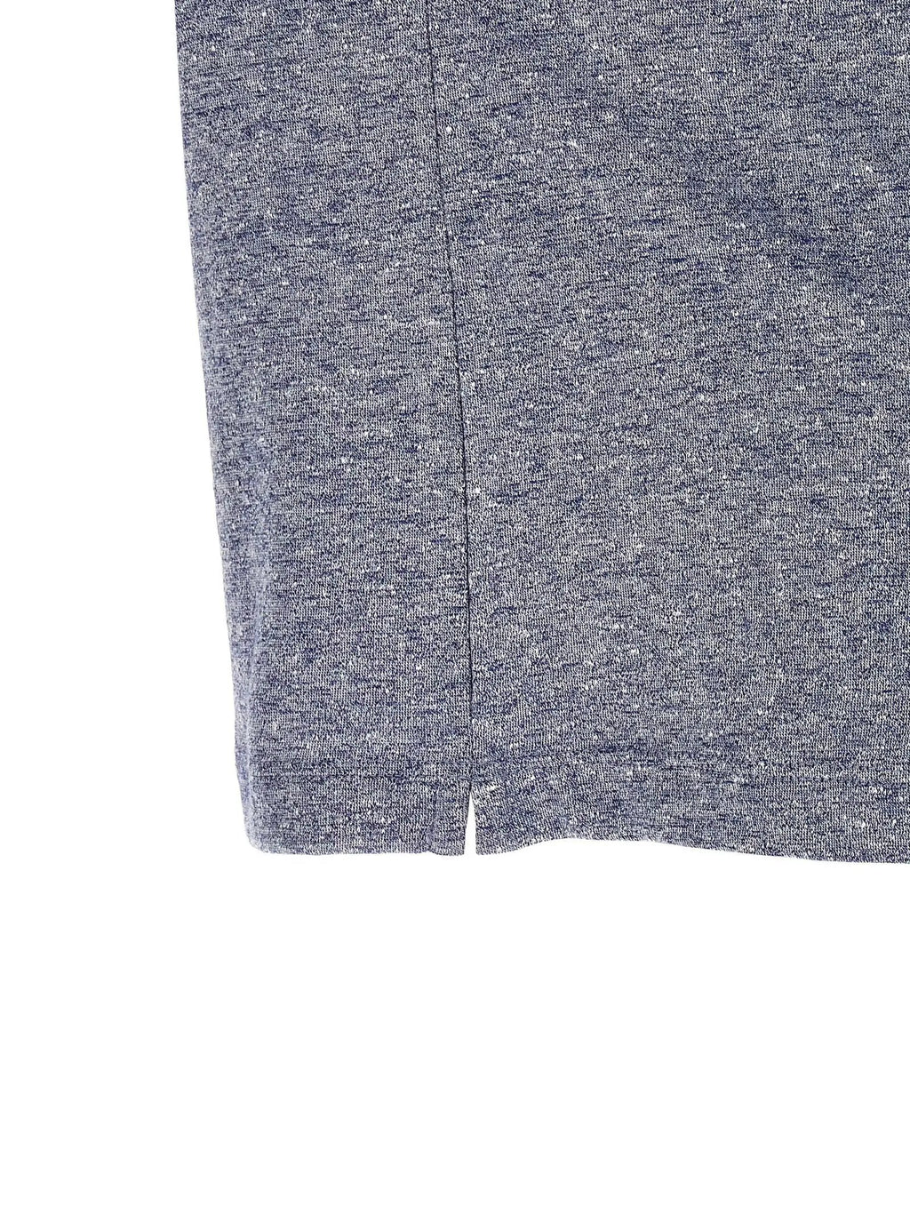 Brunello Cucinelli T-shirt en lin bleu
