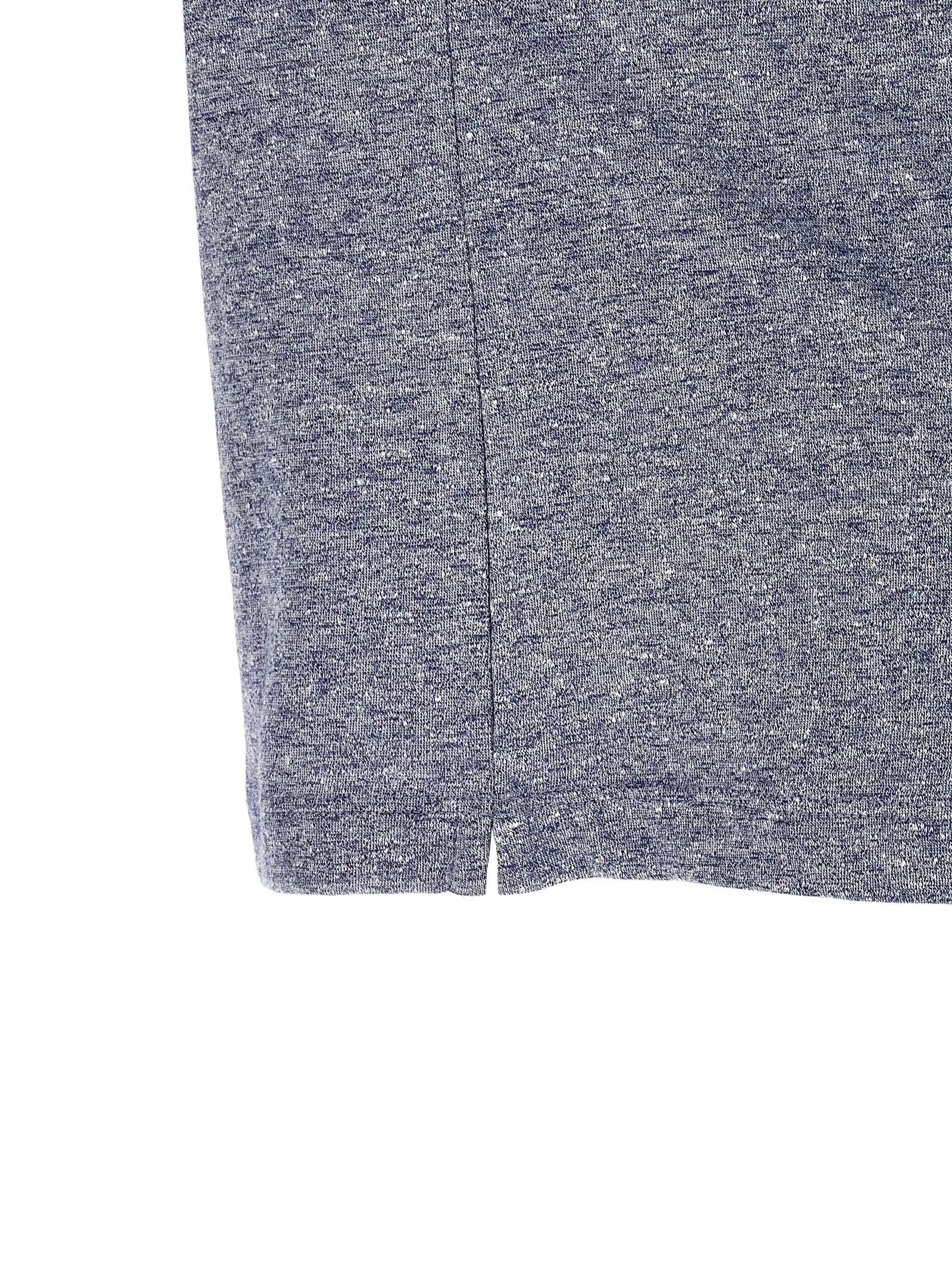 Brunello Cucinelli T-shirt en lin bleu
