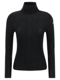 Moncler Black Virgin Wool Cardigan