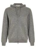 Brunello Cucinelli Gray Cashmere Sweatshirt