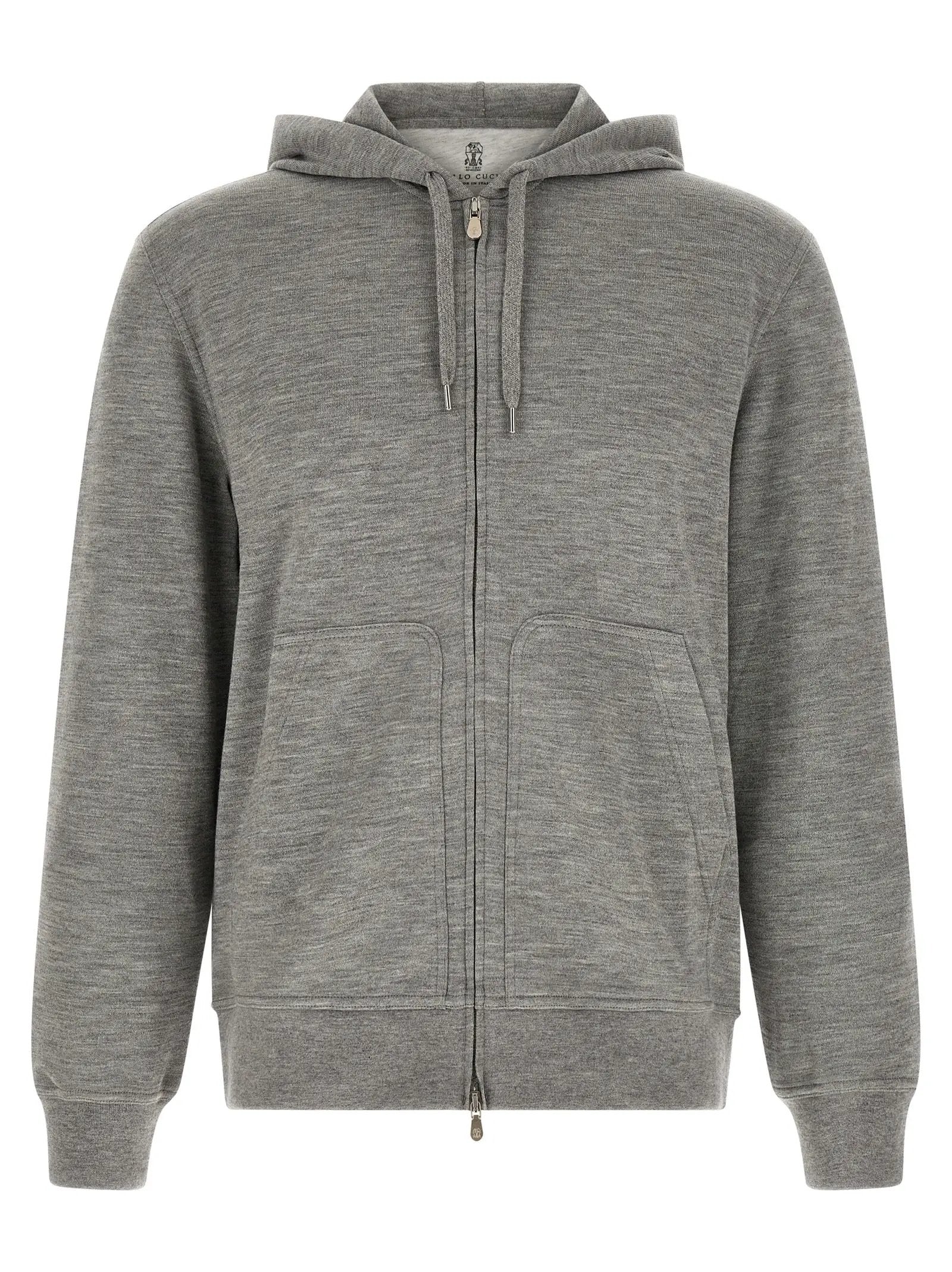 Brunello Cucinelli Gray Cashmere Sweatshirt