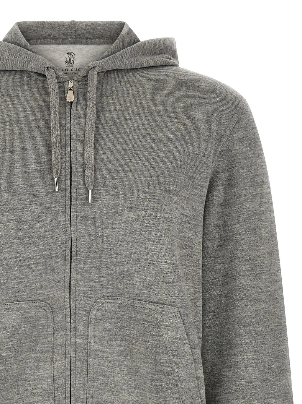 Brunello Cucinelli Gray Cashmere Sweatshirt