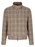 Brunello Cucinelli Brown Wool Full-Length Jacket