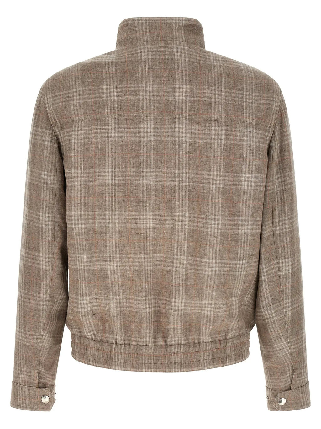 Brunello Cucinelli Brown Wool Full-Length Jacket