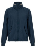 Brunello Cucinelli Blue Polyester Full-Length Jacket