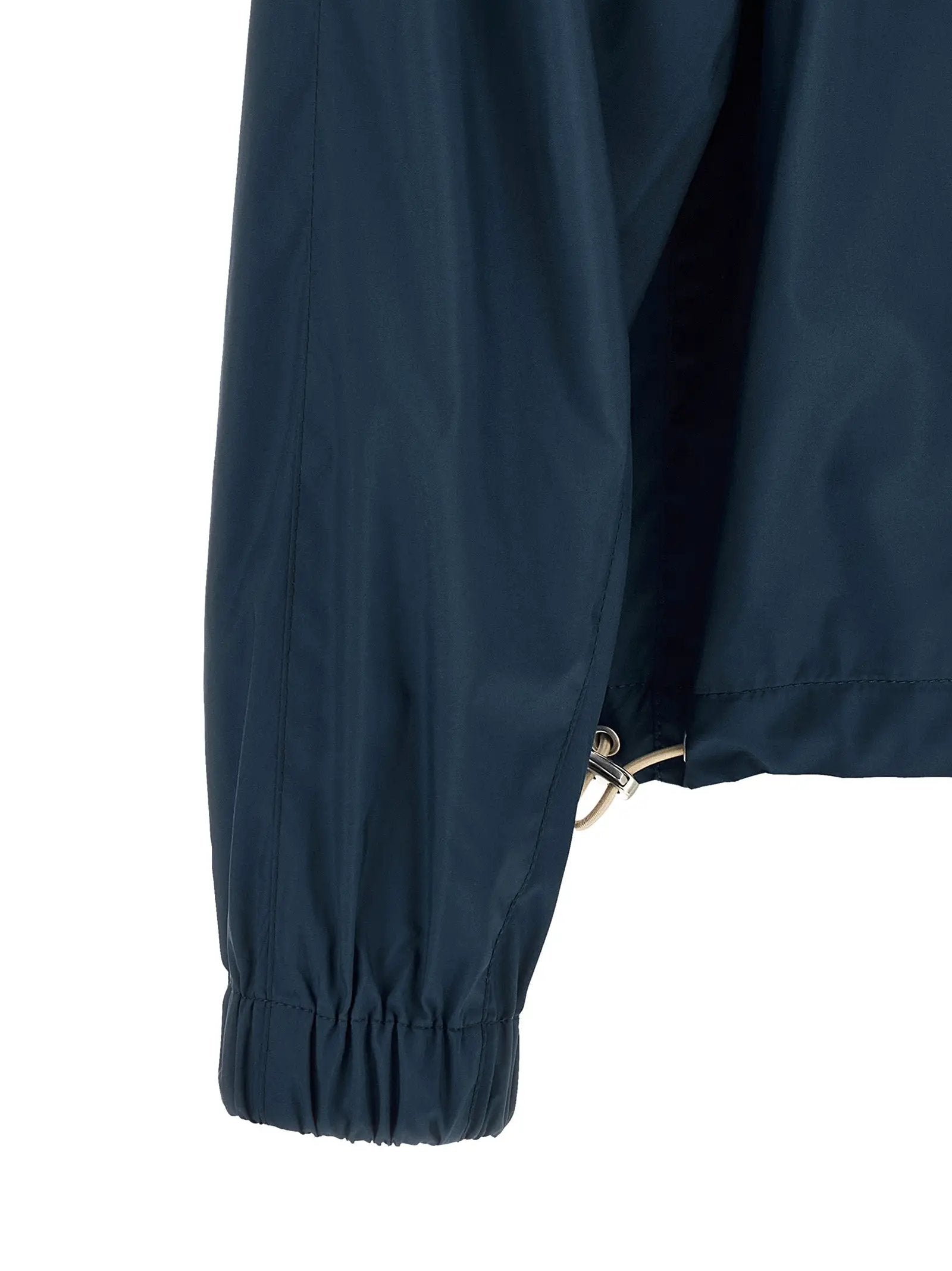 Brunello Cucinelli Blue Polyester Full-Length Jacket