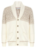 Brunello Cucinelli Beige Cotton Cardigan