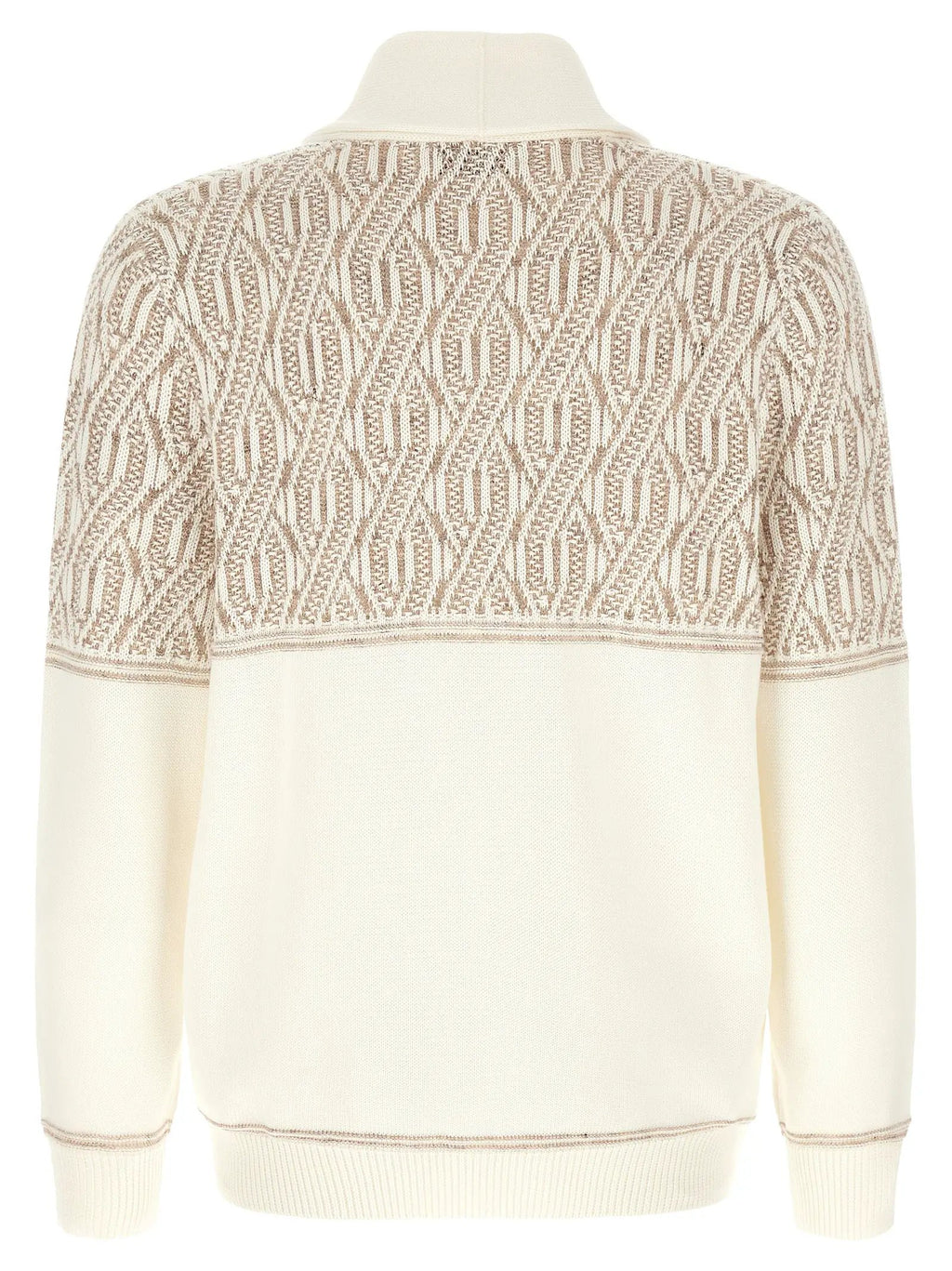 Brunello Cucinelli Beige Cotton Cardigan