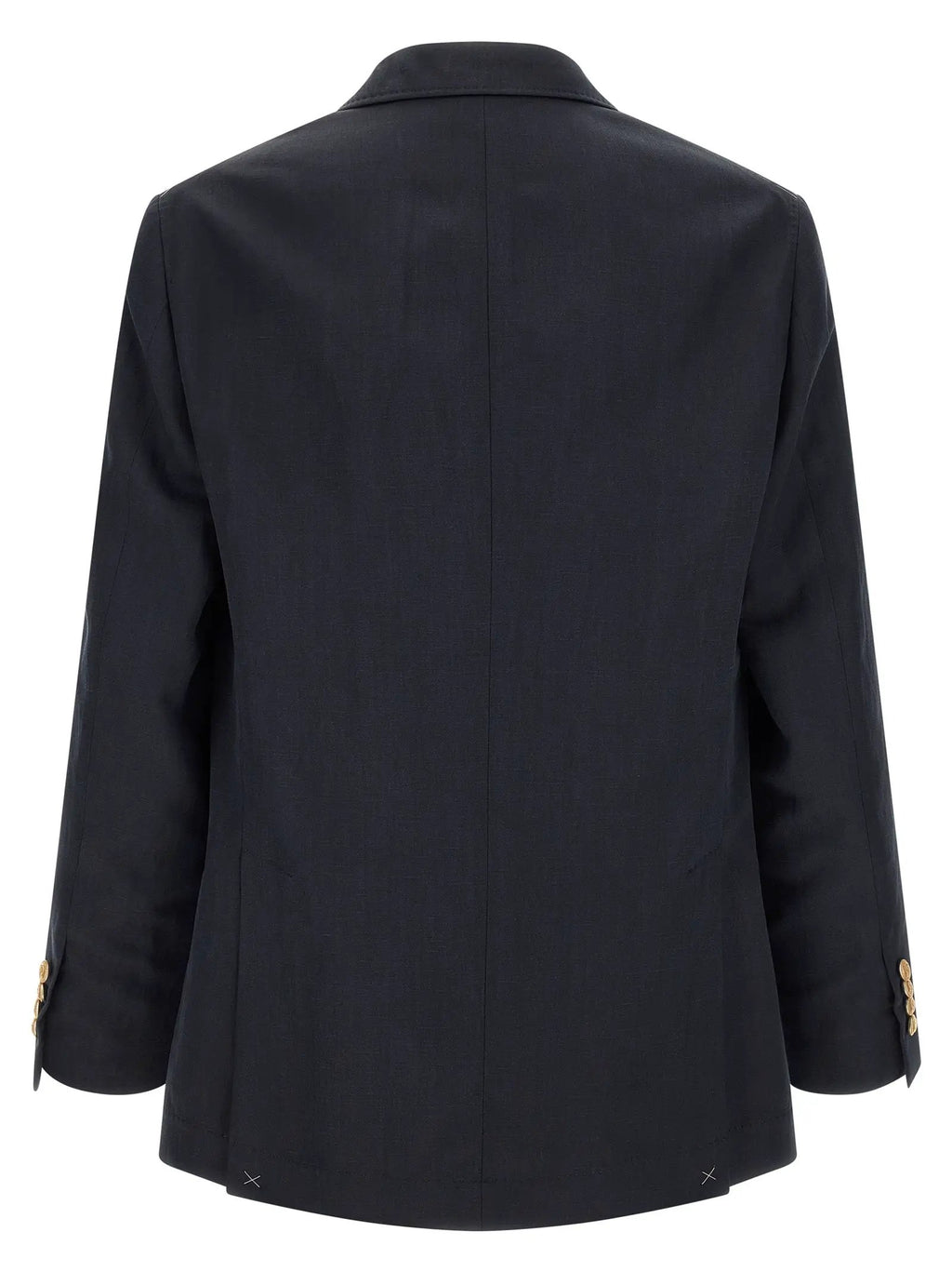 Brunello Cucinelli Blue Silk Blazer