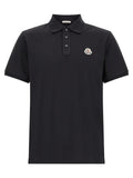 Moncler Blue Cotton Polo Shirt