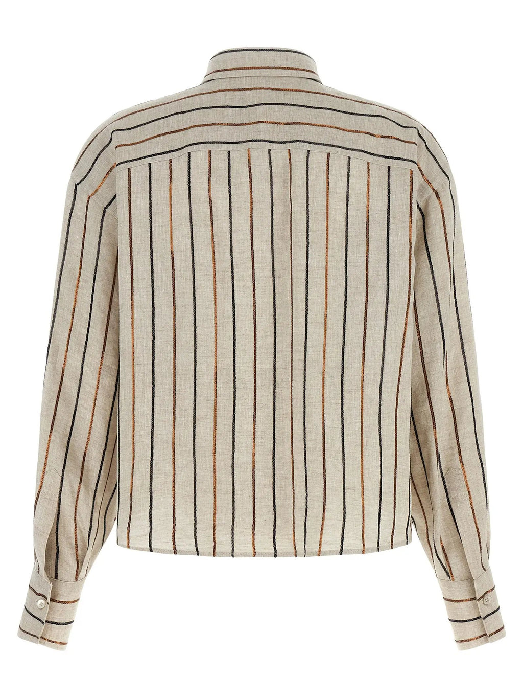 Brunello Cucinelli Beige Linen Blouse