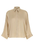 Brunello Cucinelli Beige Silk Blouse