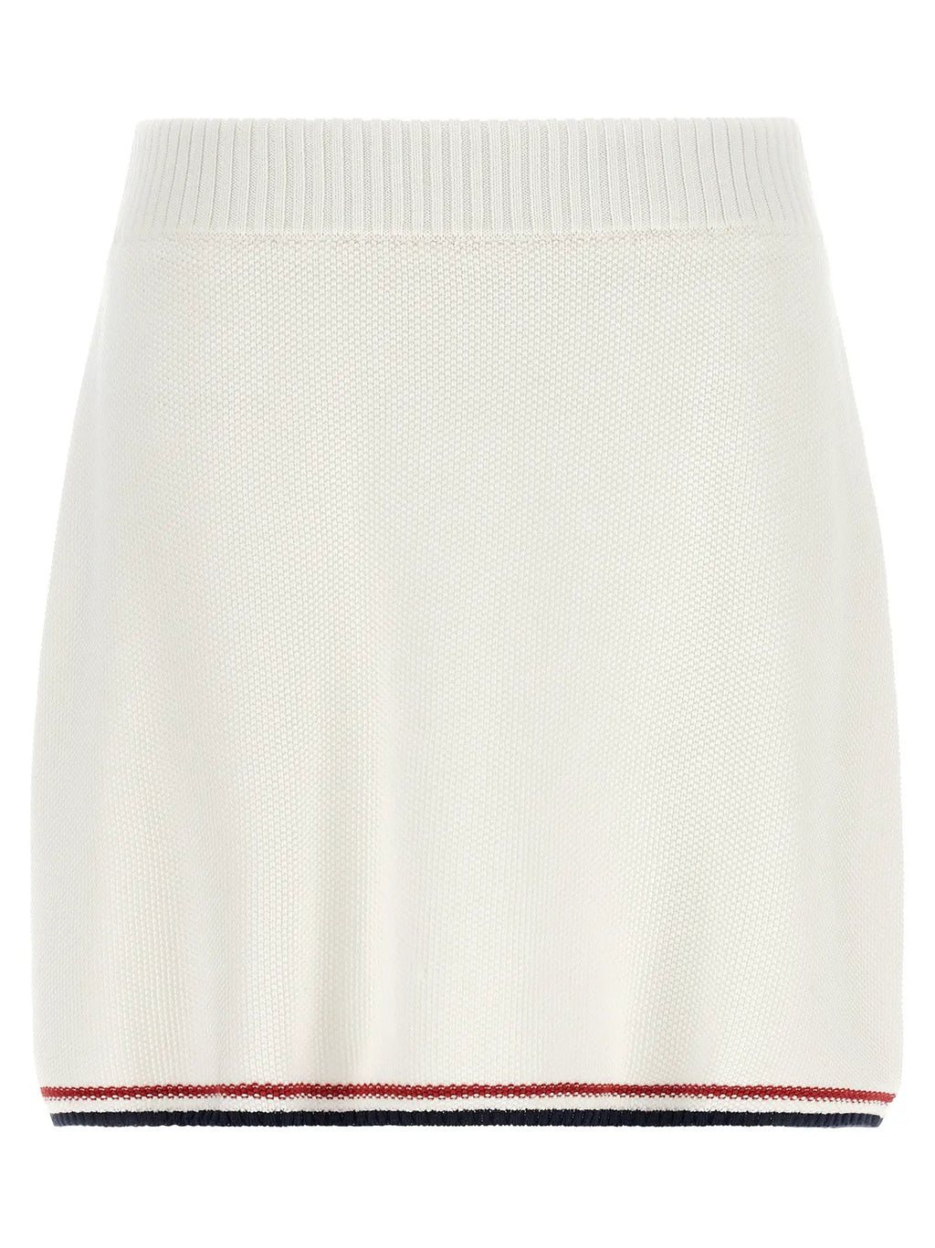 Jupe longue en coton blanc Brunello Cucinelli
