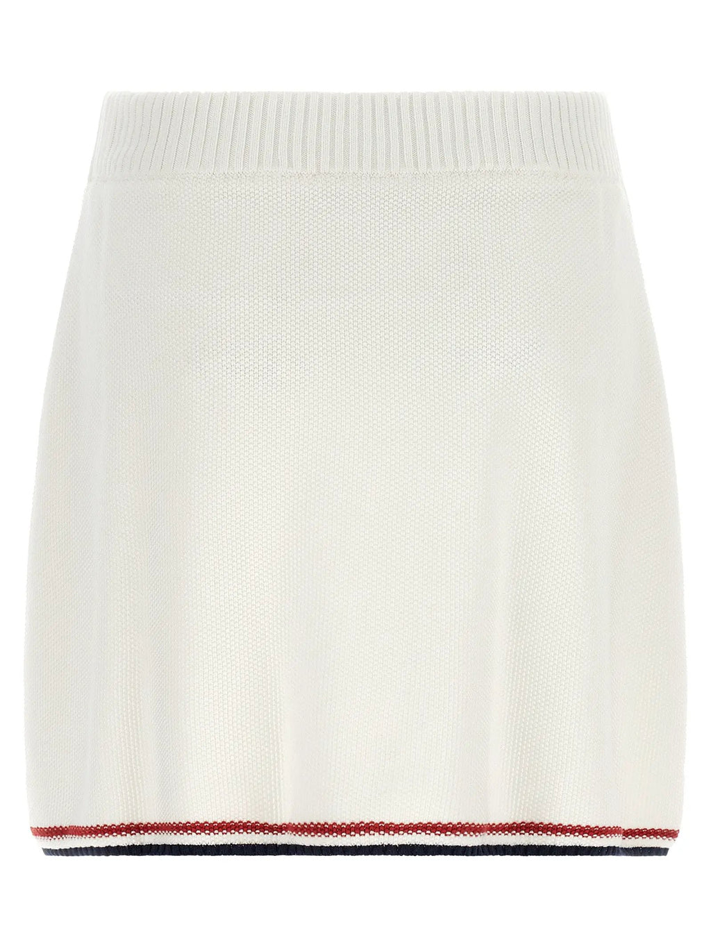 Jupe longue en coton blanc Brunello Cucinelli