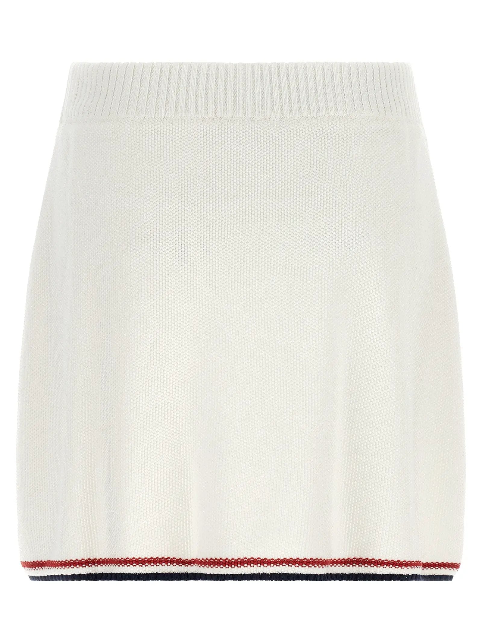 Jupe longue en coton blanc Brunello Cucinelli