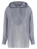 Brunello Cucinelli Blue Linen Blouse