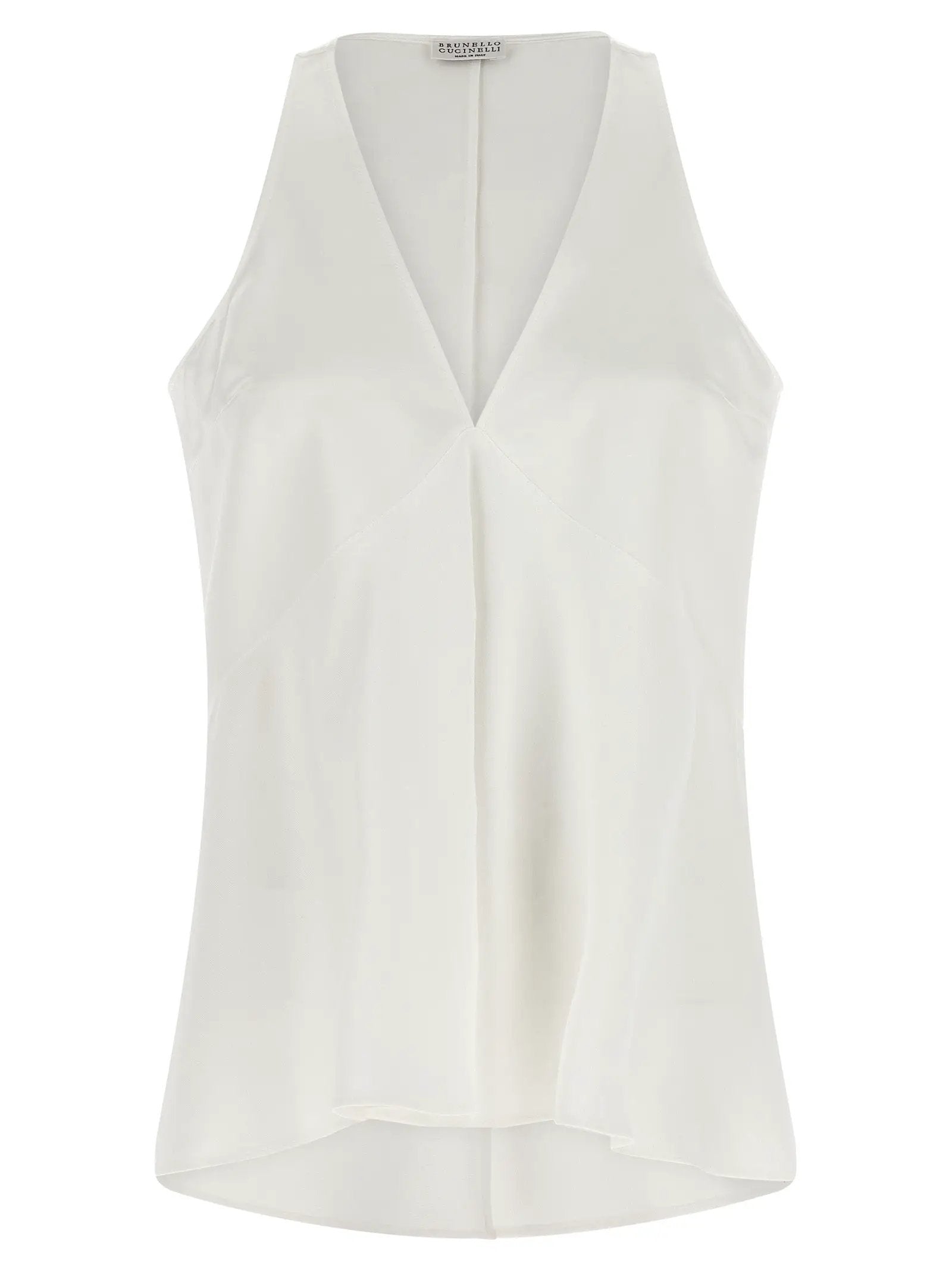 Brunello Cucinelli White Cotton Shirt
