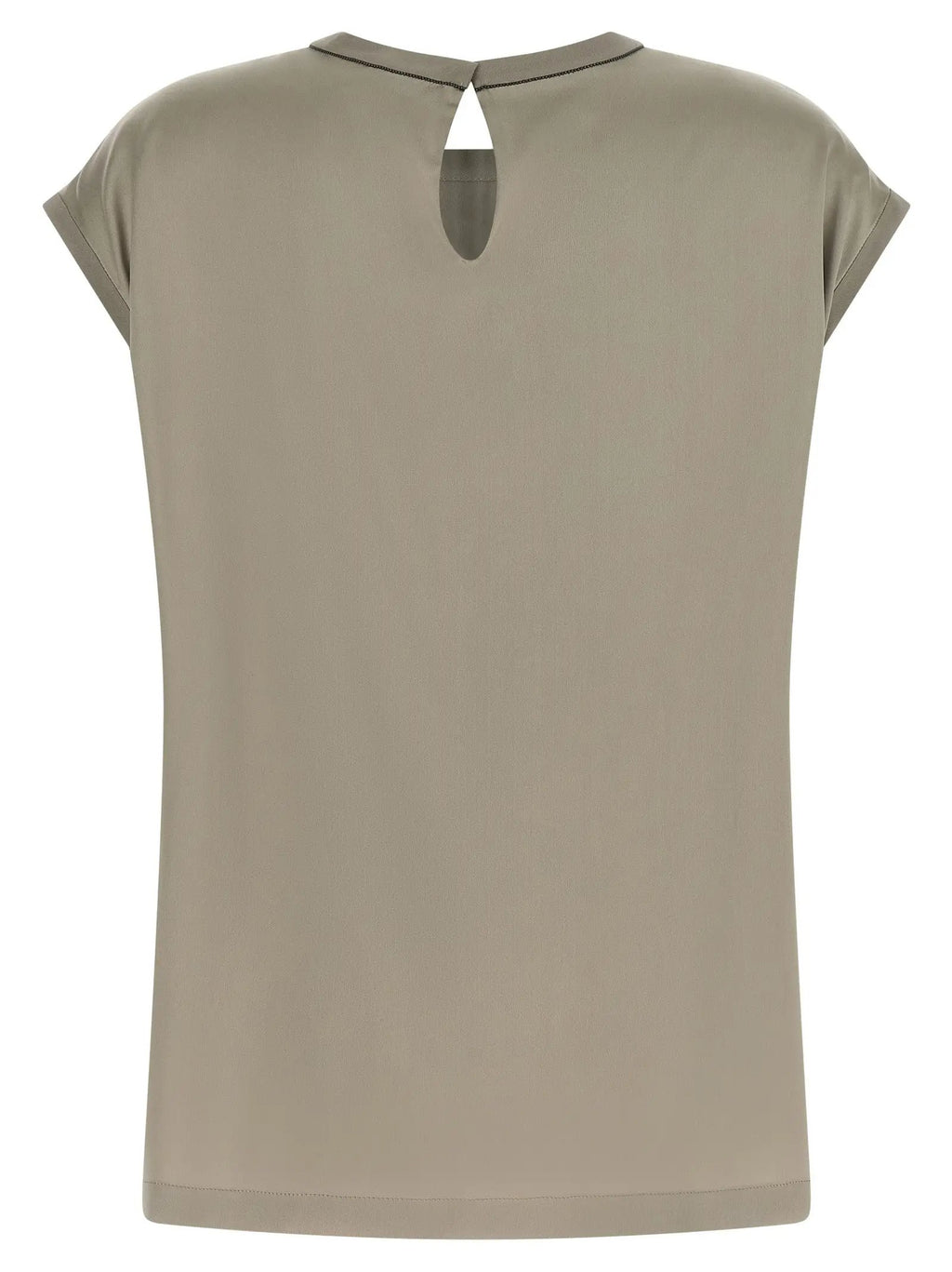 Brunello Cucinelli Bicolor Silk Blouse