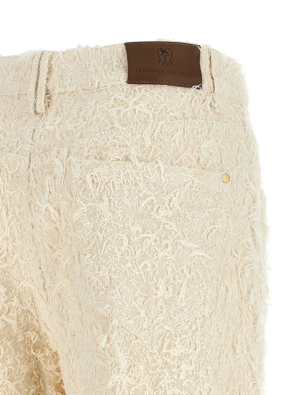 Brunello Cucinelli Beige Cotton Casual Pants