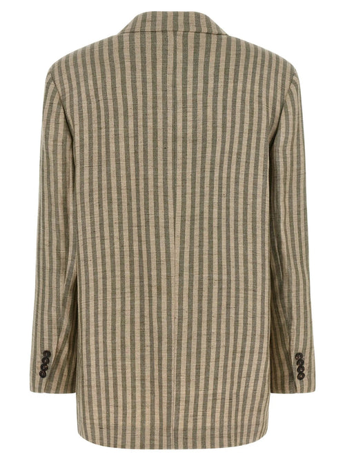 Brunello Cucinelli Blazer Bicolore en Lin
