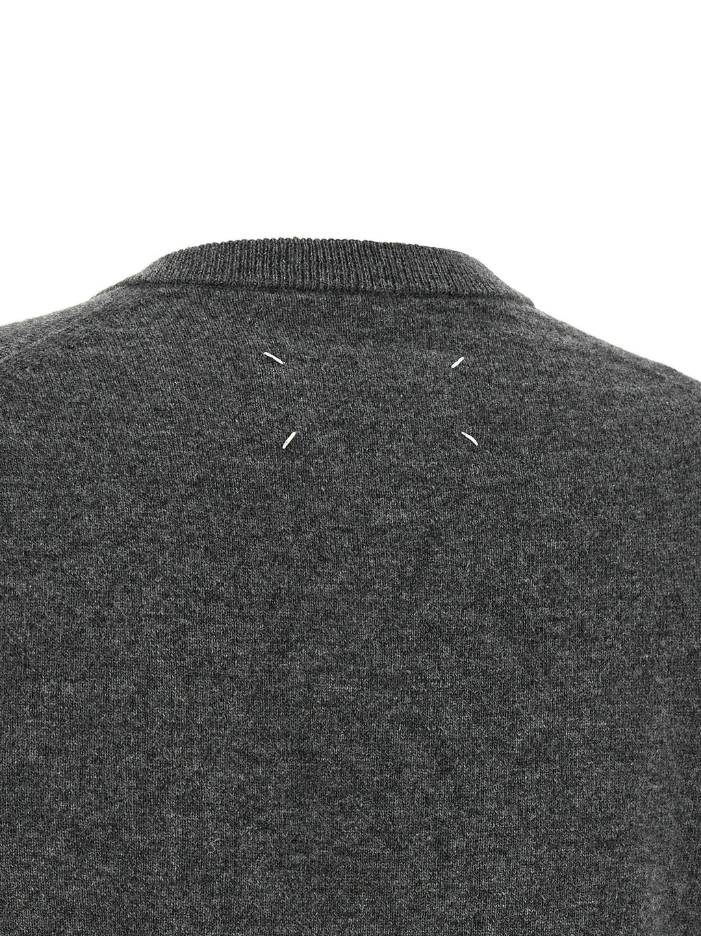 Maison Margiela Gray Virgin Wool Cardigan