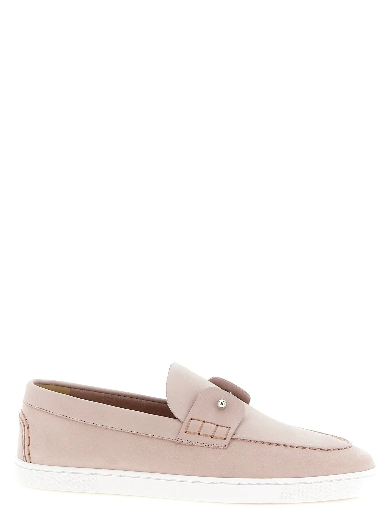 Christian Louboutin Multicolor Calfskin Slip-On Loafers