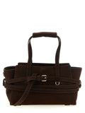 Moschino Brown Calfskin Handbag