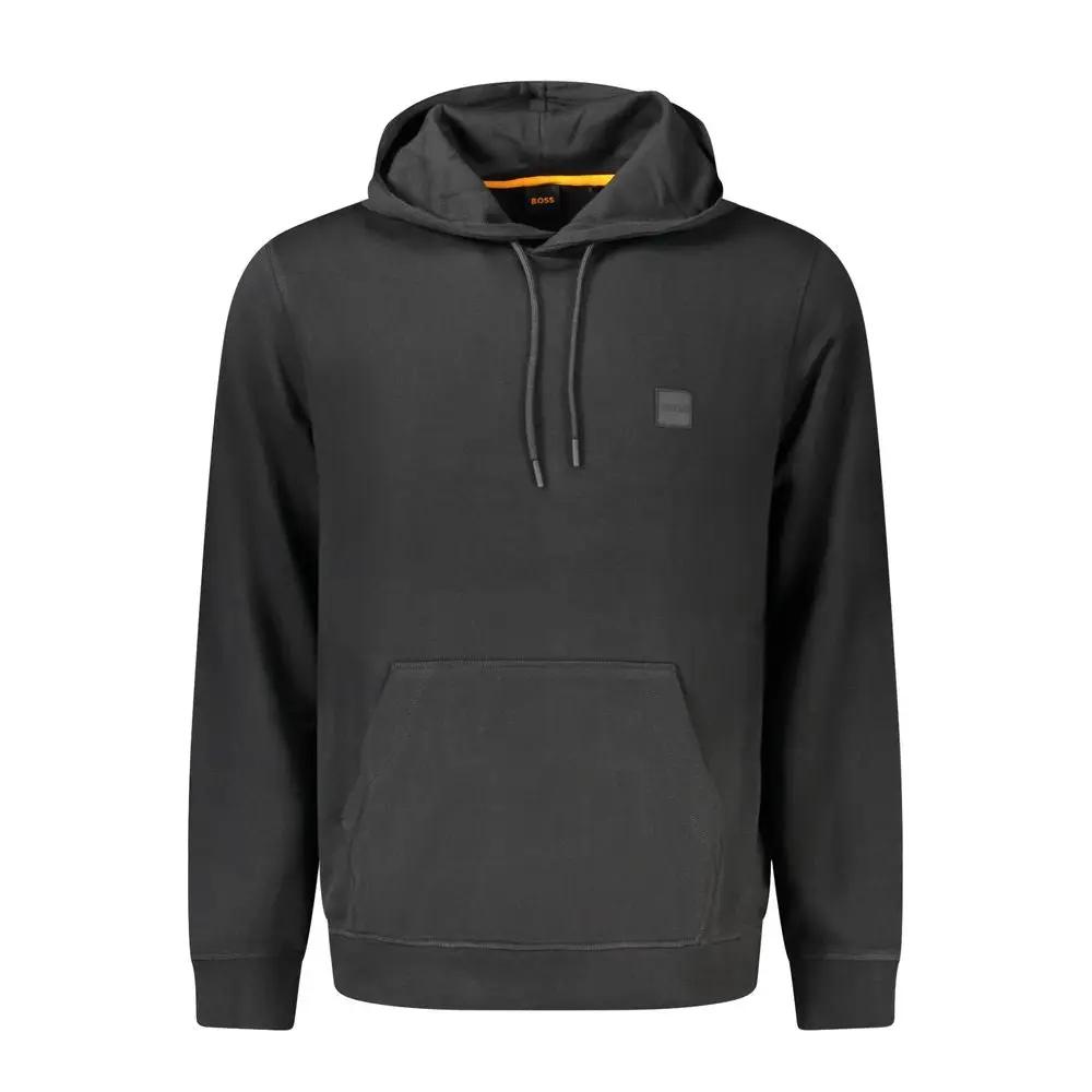 Sweat à capuche Hugo Boss en coton noir pour homme